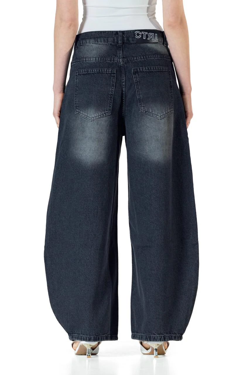 Baggy Fit - Black Washed Denim - Image 12