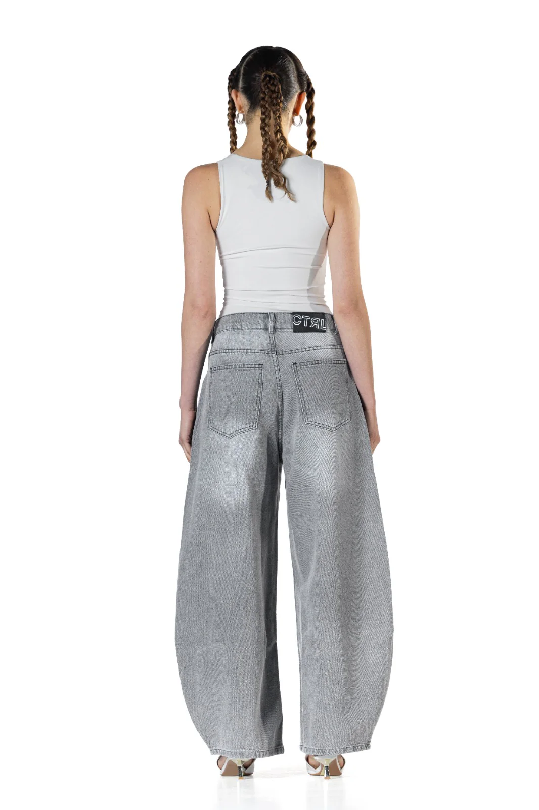 Baggy Fit - Grey Washed Denim - Image 11