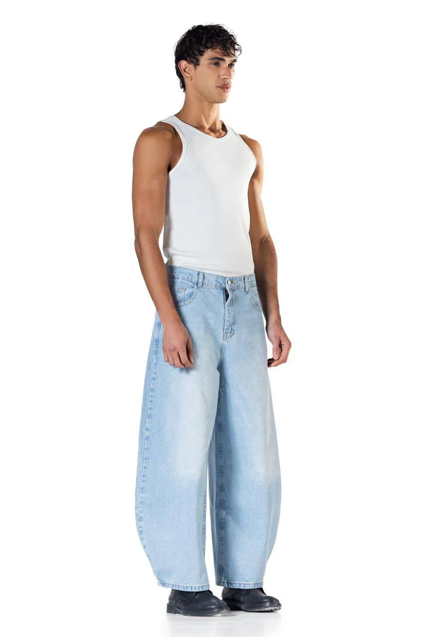 Baggy Fit - Light Blue Denim - Image 3
