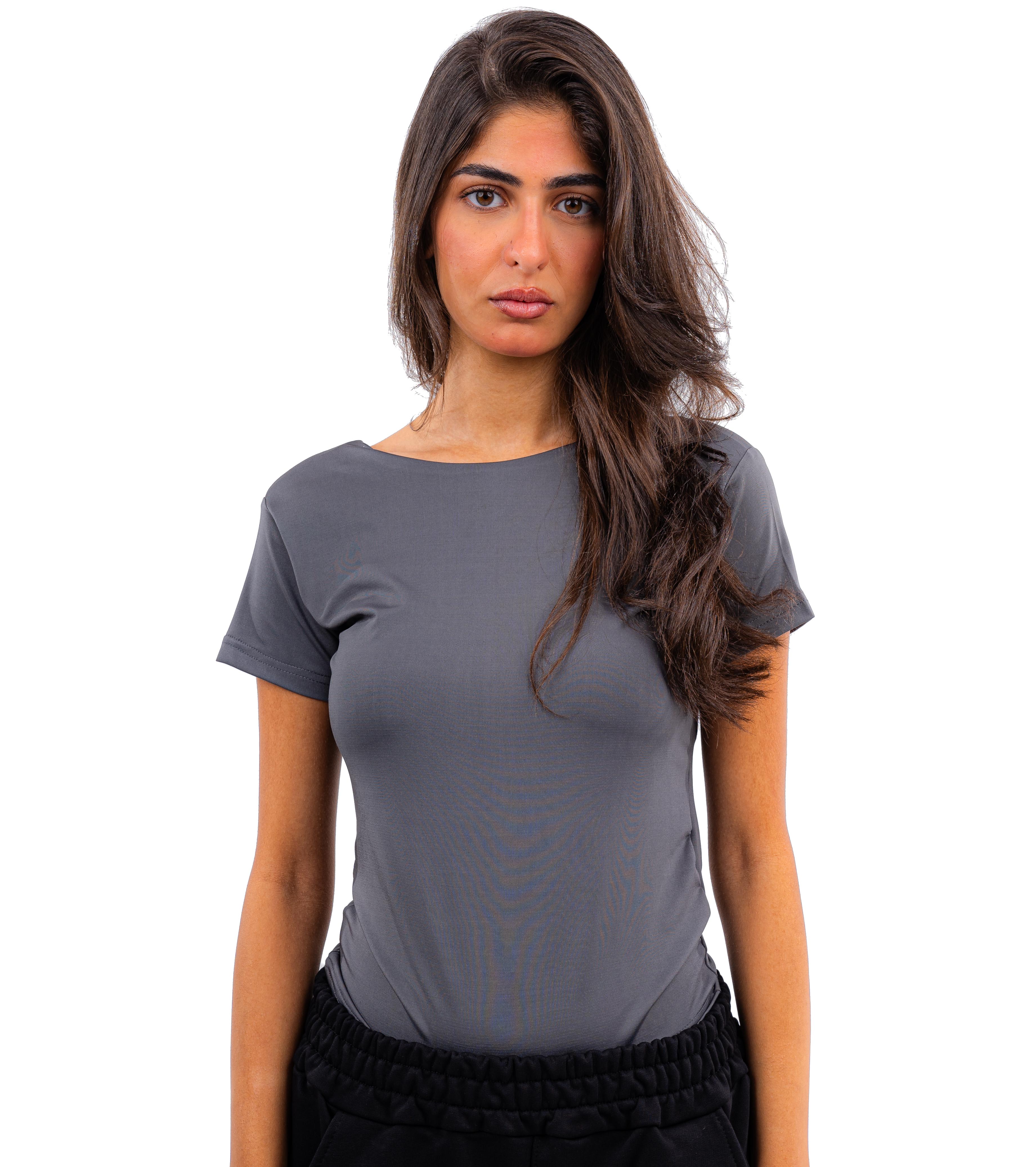 Initials Backless Short Sleeves Top - Image 20