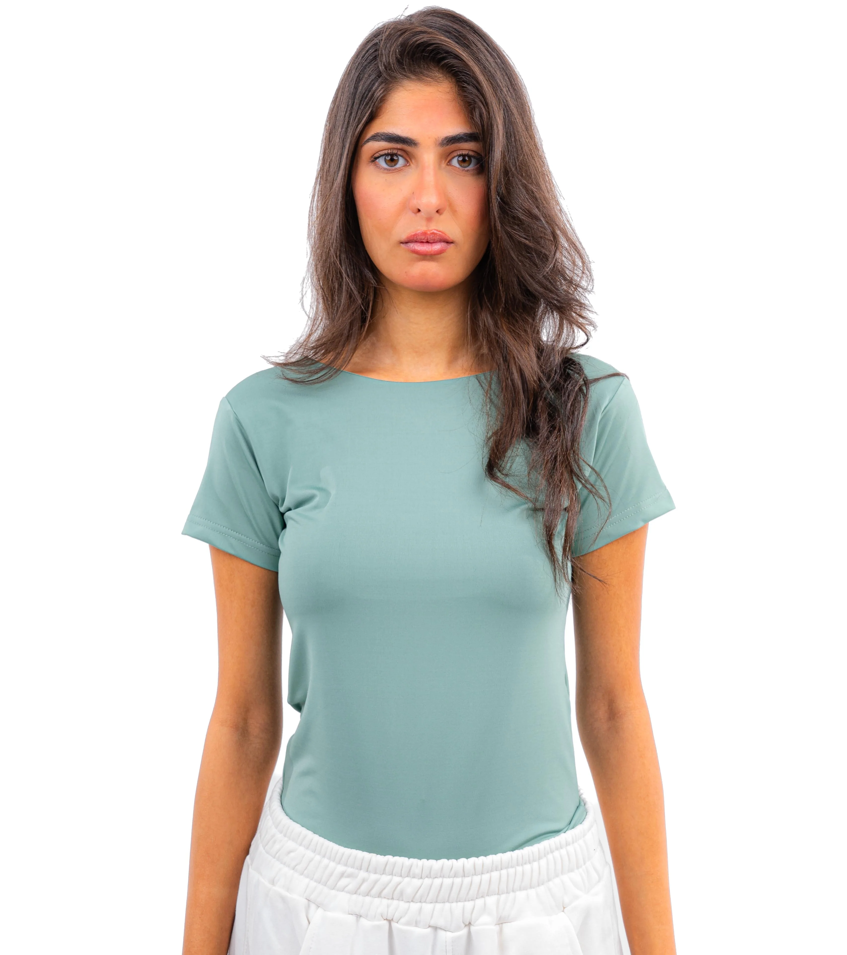 Initials Backless Short Sleeves Top - Image 32