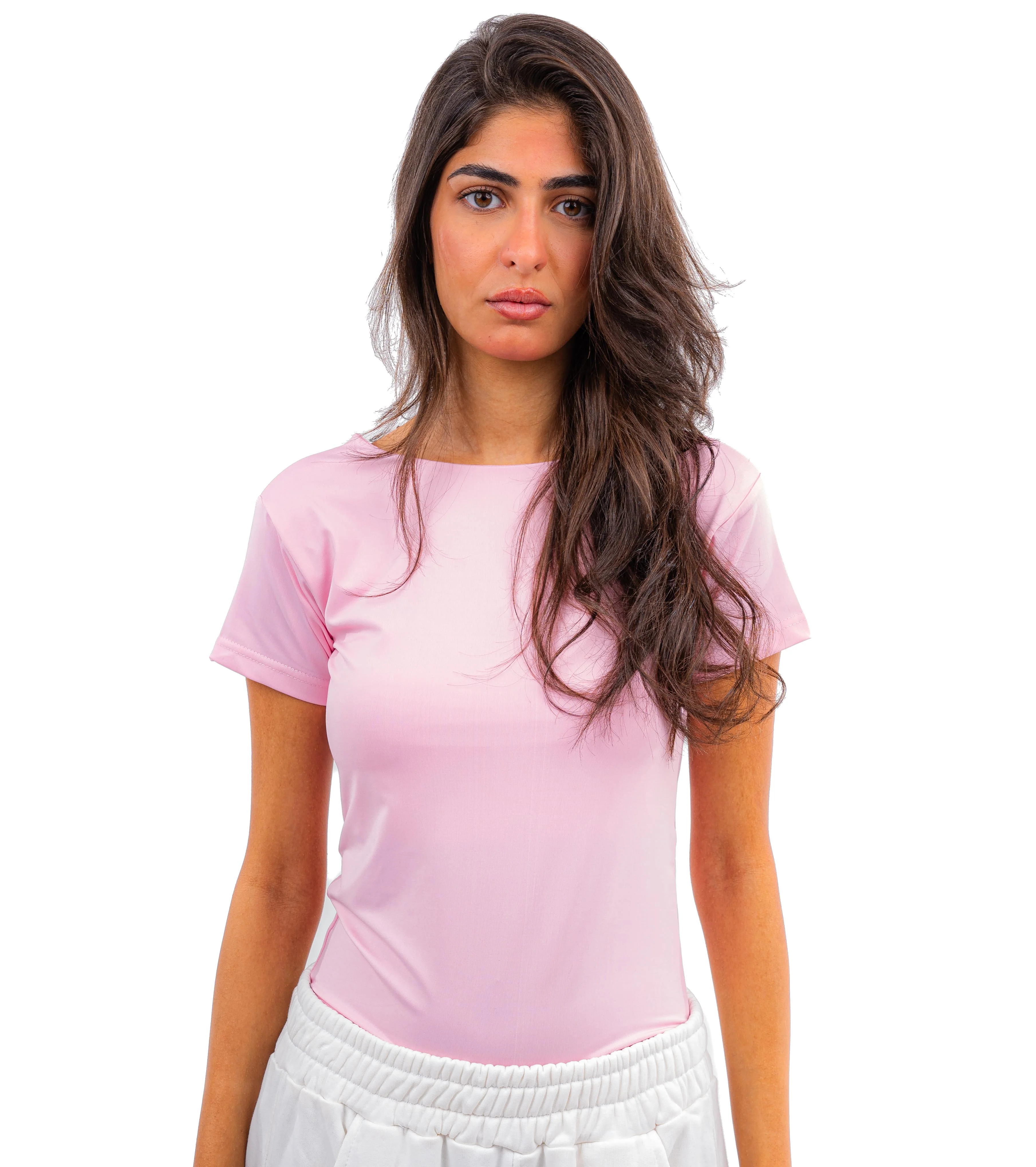 Initials Backless Short Sleeves Top - Image 44