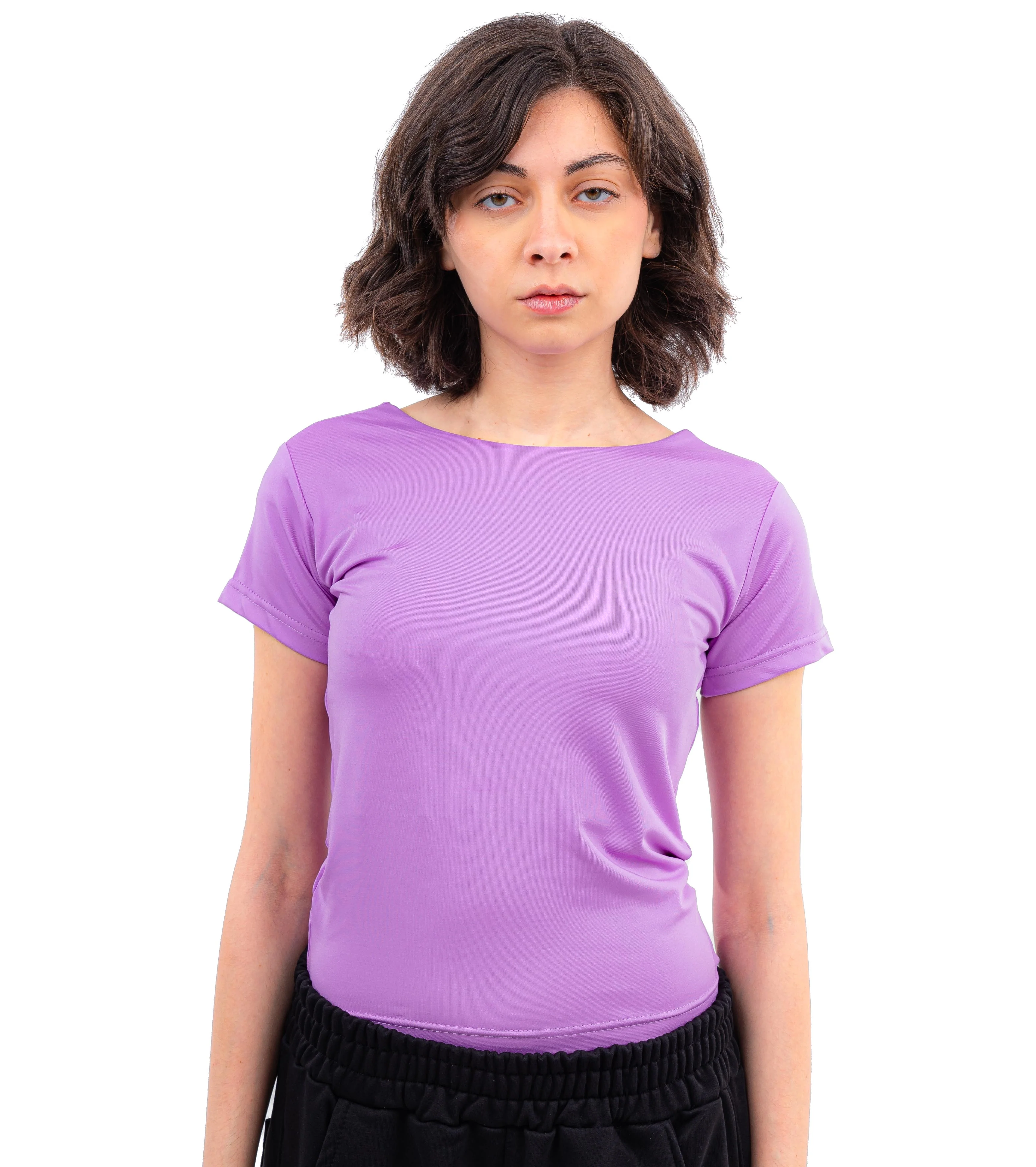 Initials Backless Short Sleeves Top - Image 50