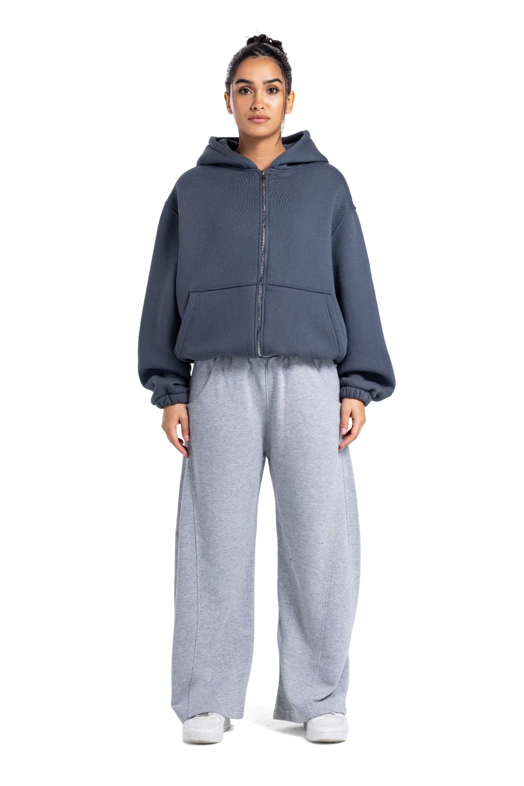 Initials Boxy Zip-Up Sweater - Image 39