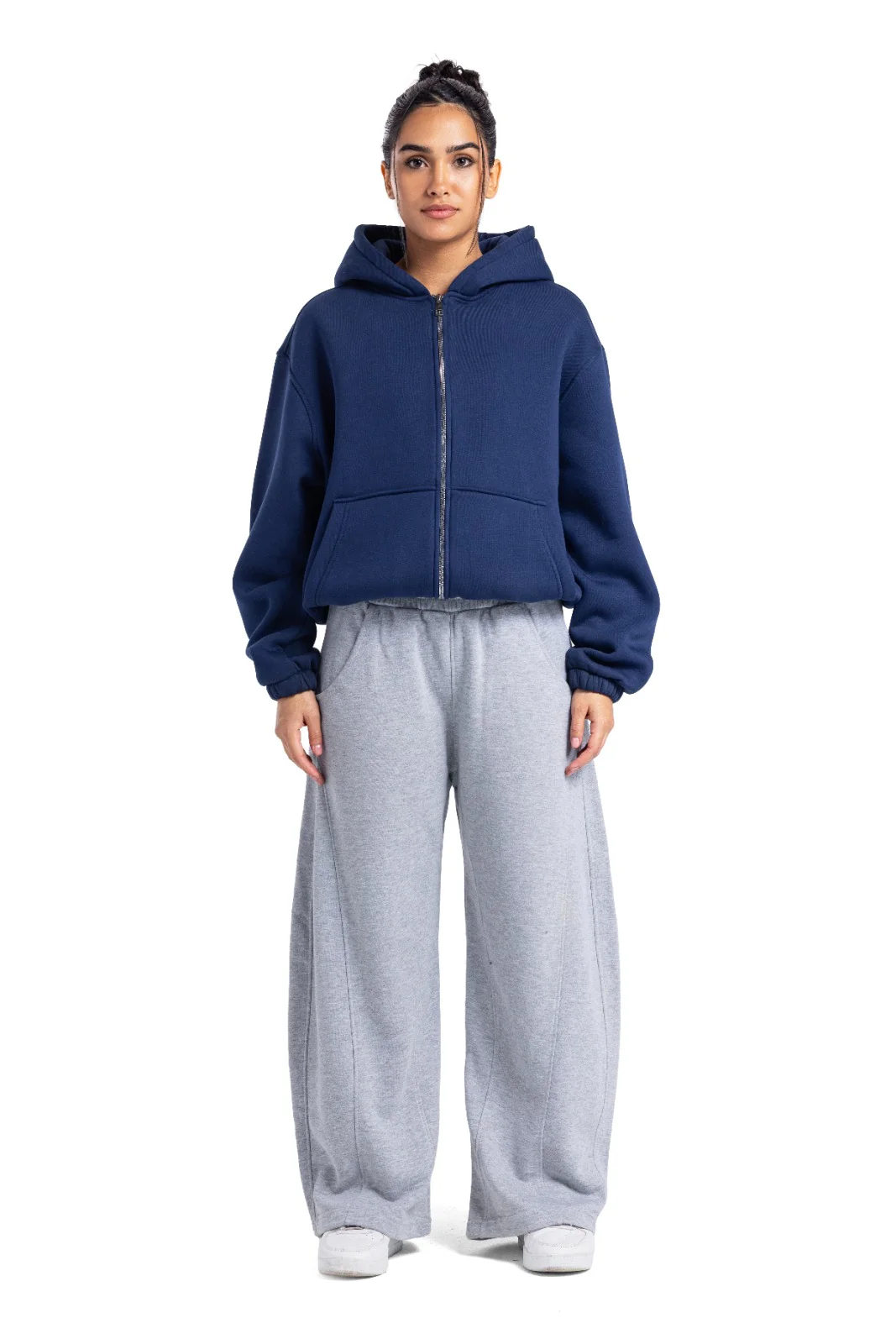 Initials Boxy Zip-Up Sweater - Image 31