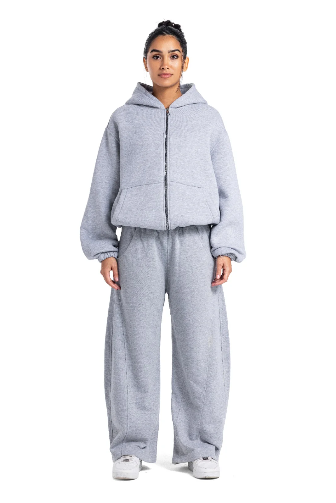 Initials Boxy Zip-Up Sweater - Image 24