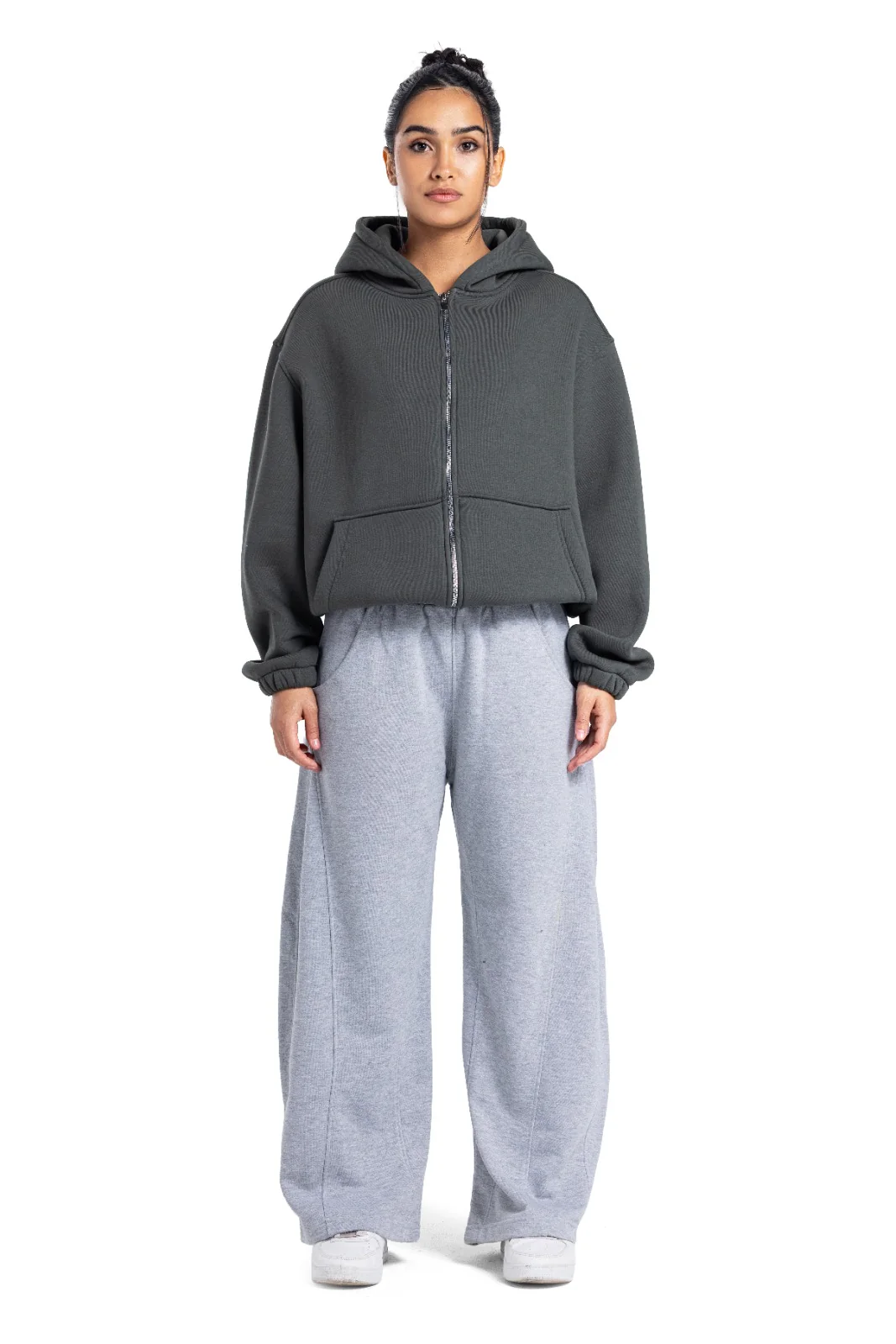 Initials Boxy Zip-Up Sweater - Image 47