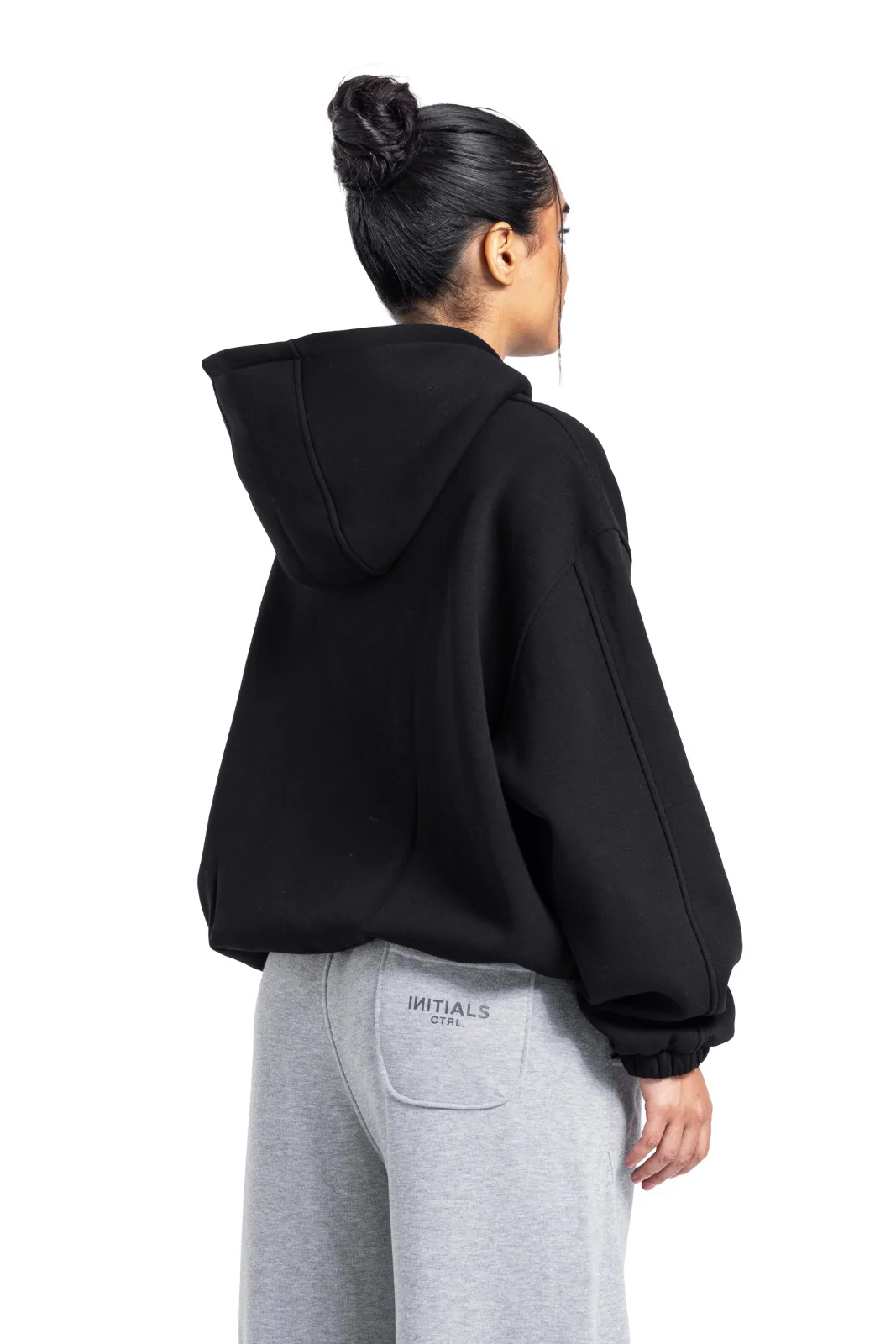 Initials Boxy Zip-Up Sweater - Image 7