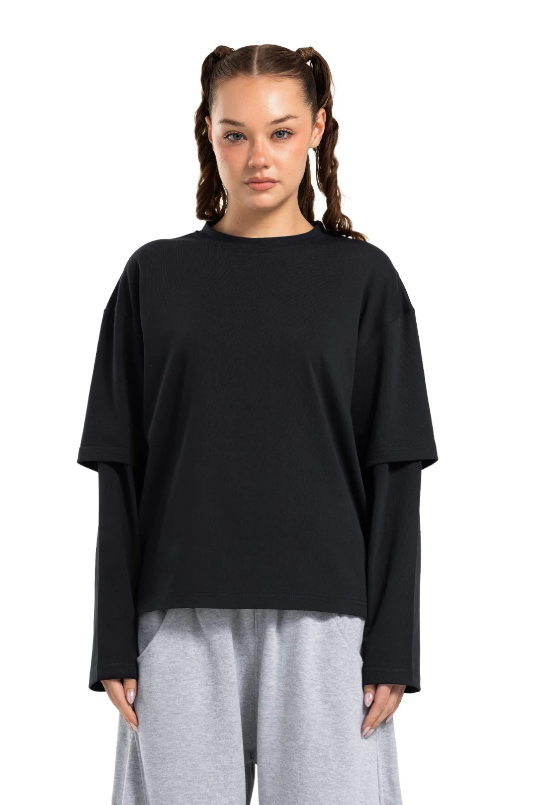 Initials Double Sleeve Boxy T-shirt - Image 14