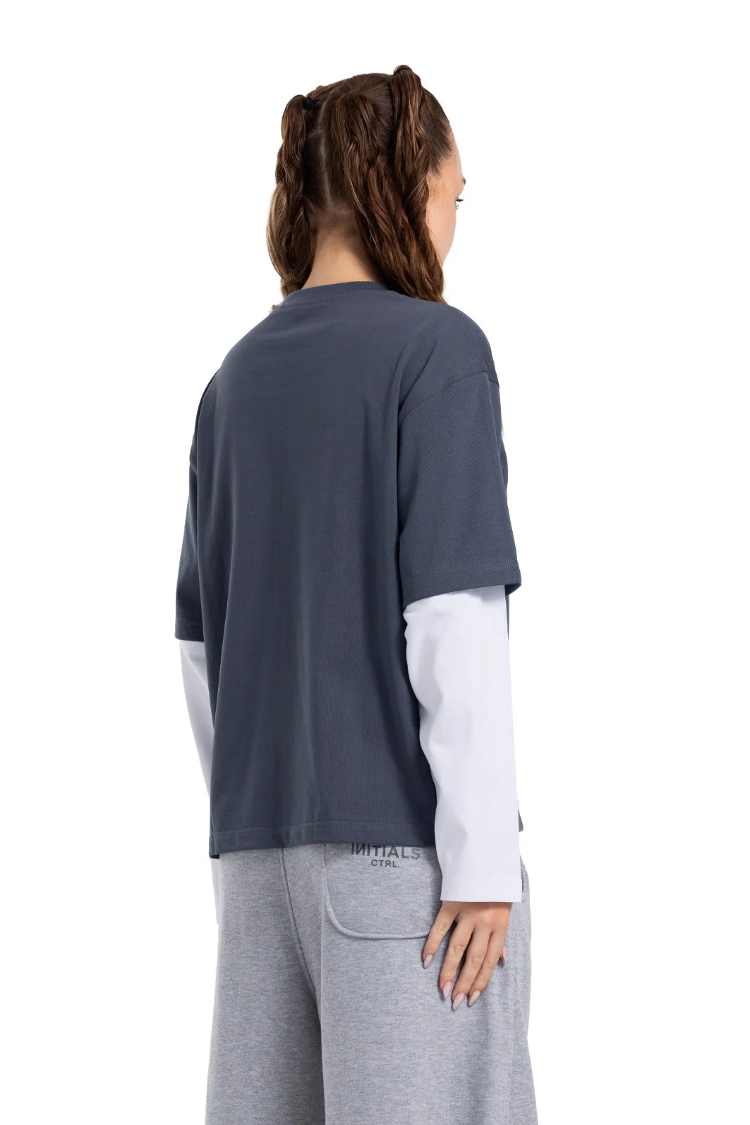 Initials Double Sleeve Boxy T-shirt - Image 7