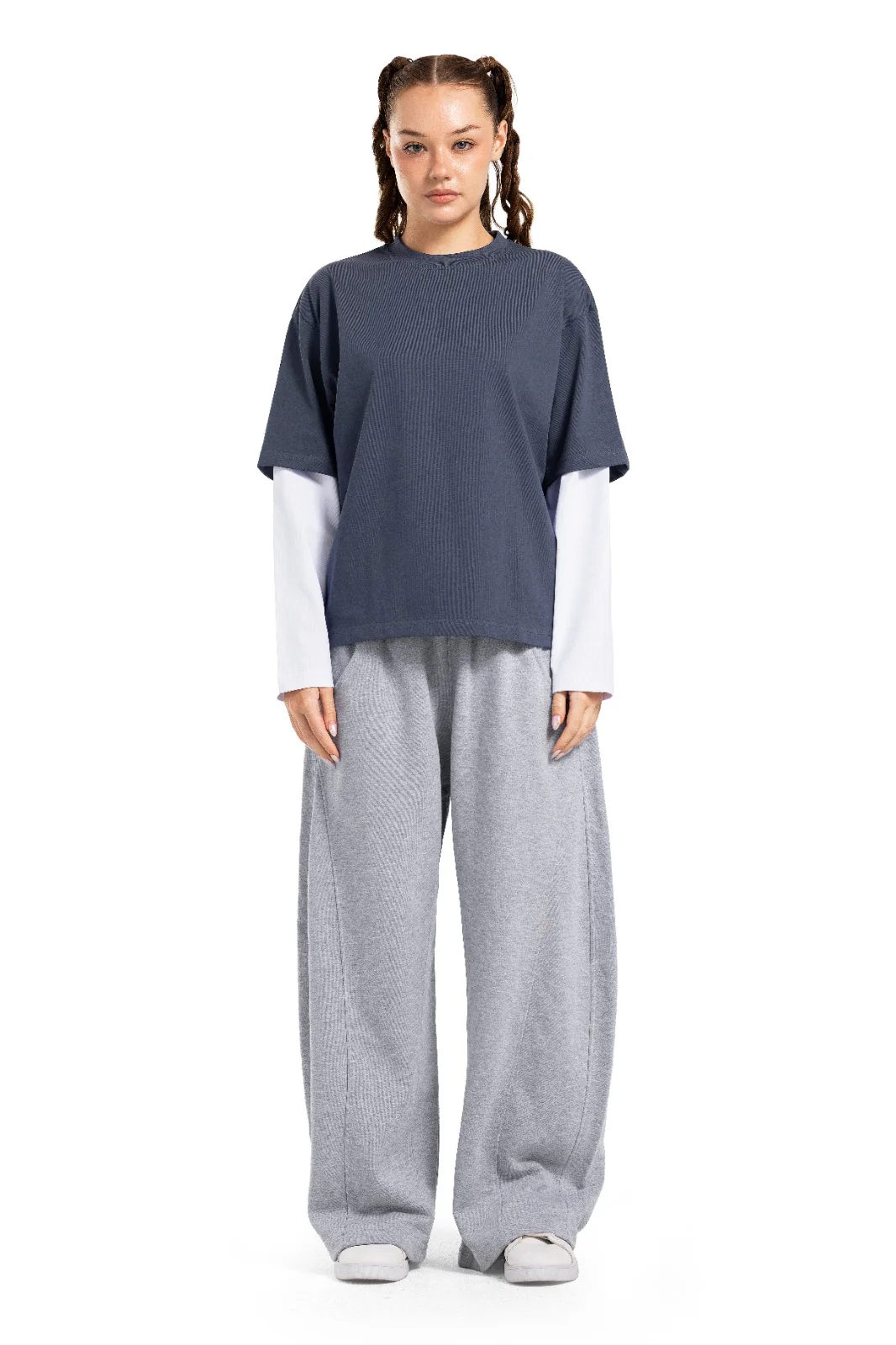 Initials Double Sleeve Boxy T-shirt - Image 8