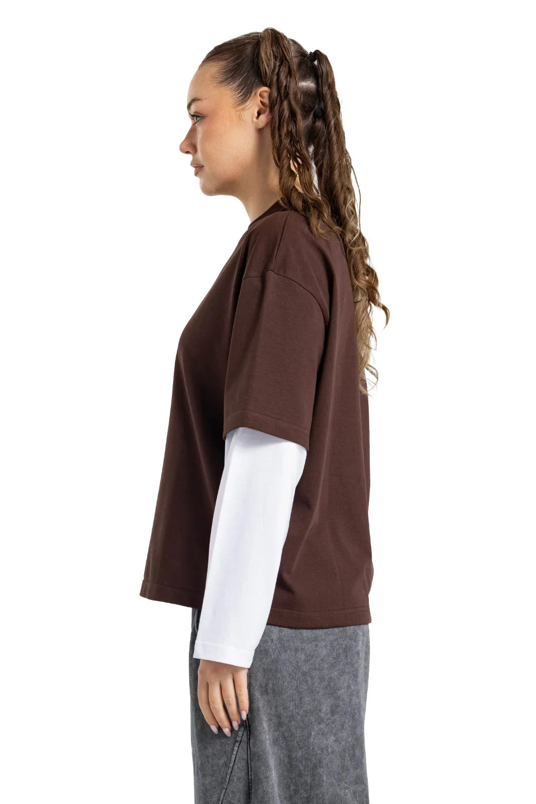 Initials Double Sleeve Boxy T-shirt - Image 33