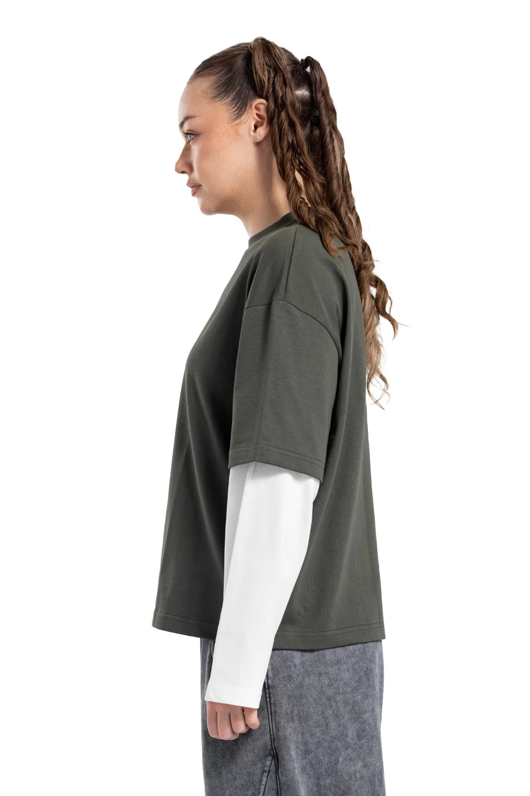 Initials Double Sleeve Boxy T-shirt - Image 24