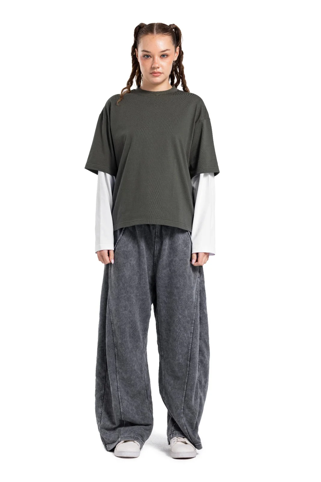 Initials Double Sleeve Boxy T-shirt - Image 26