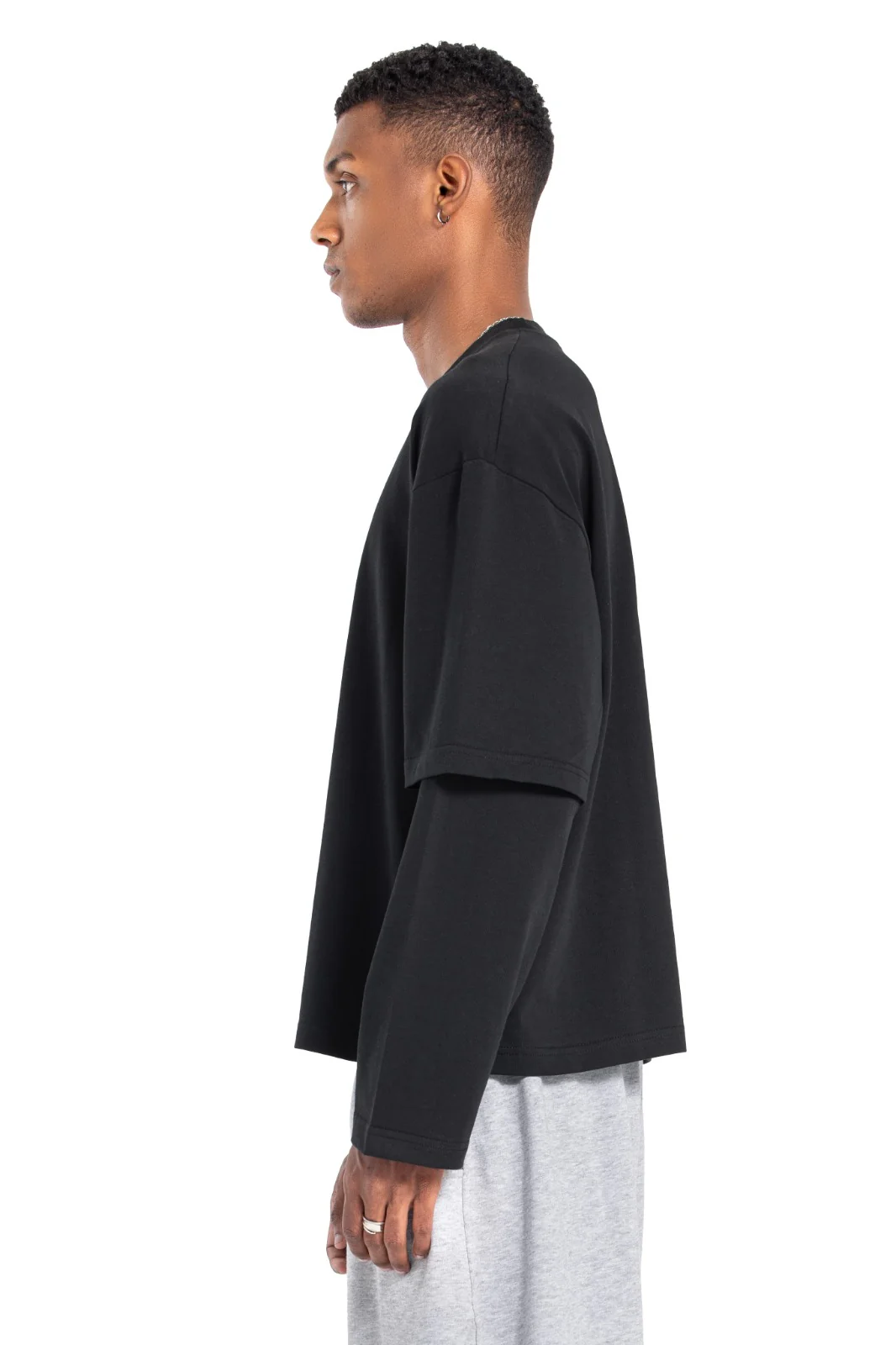 Initials Double Sleeve Boxy T-shirt - Image 11