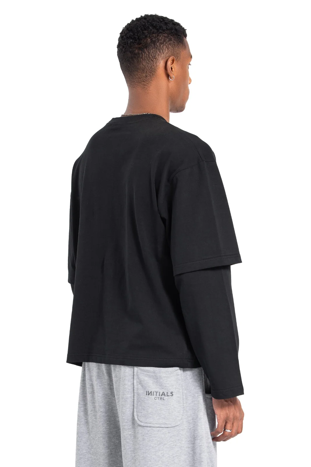 Initials Double Sleeve Boxy T-shirt - Image 12