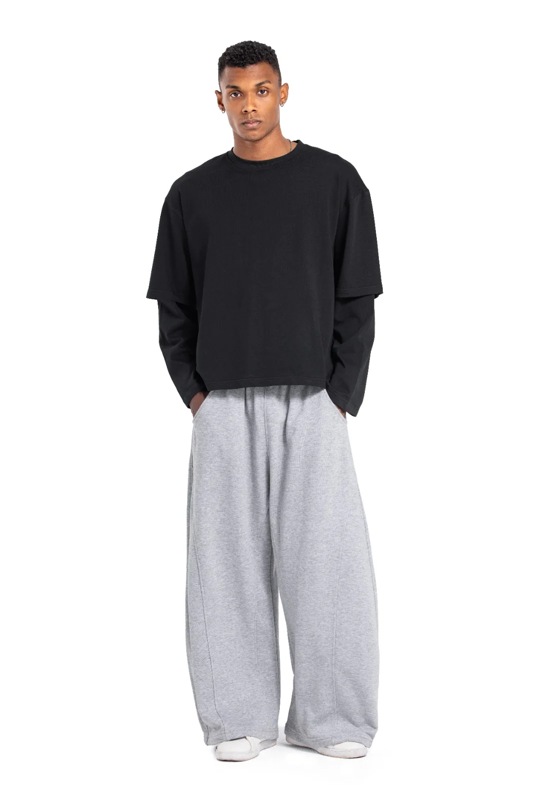 Initials Double Sleeve Boxy T-shirt - Image 13