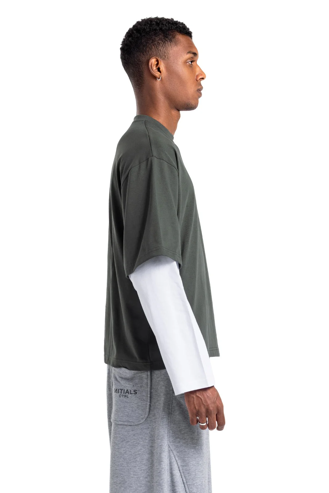 Initials Double Sleeve Boxy T-shirt - Image 19