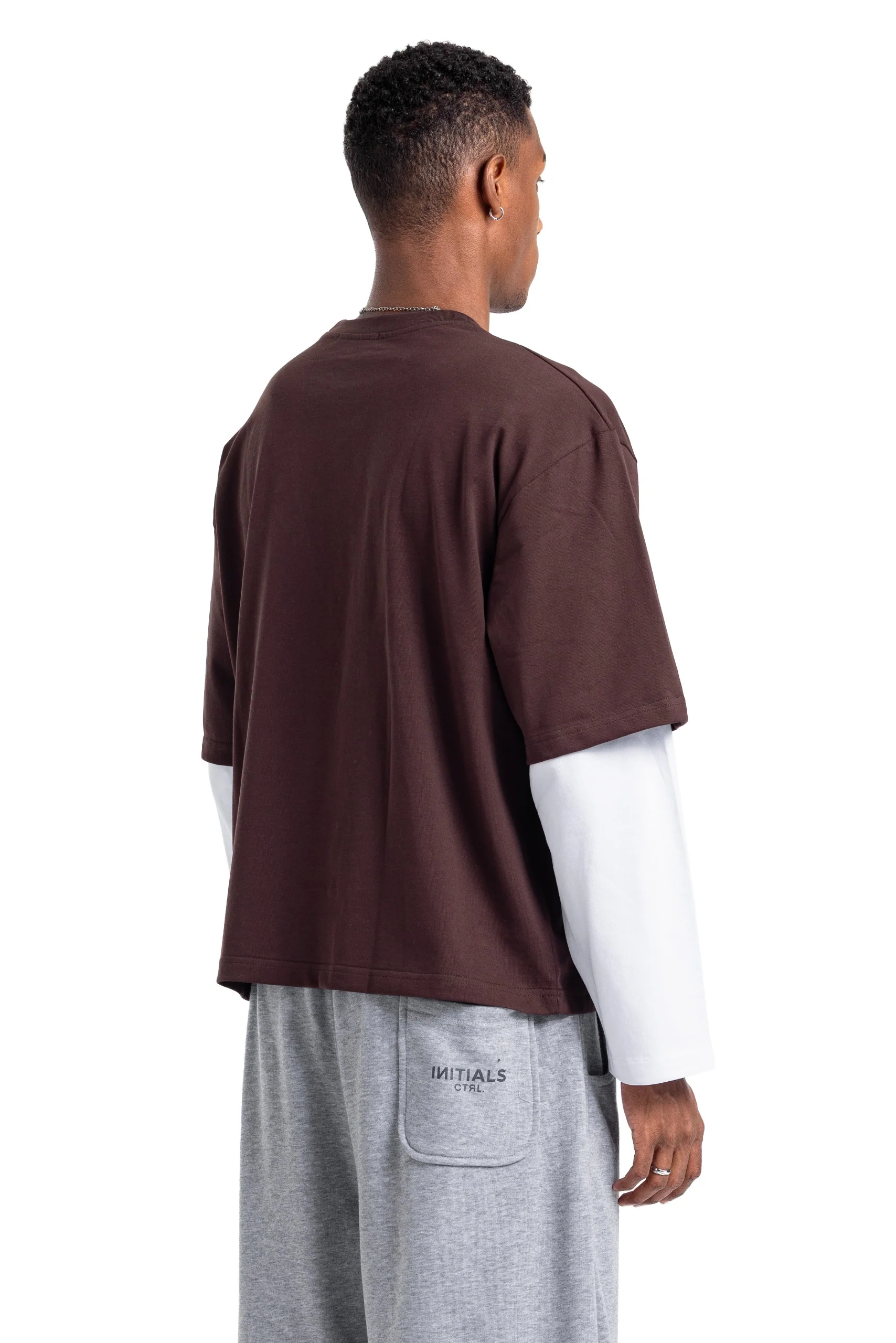 Initials Double Sleeve Boxy T-shirt - Image 29