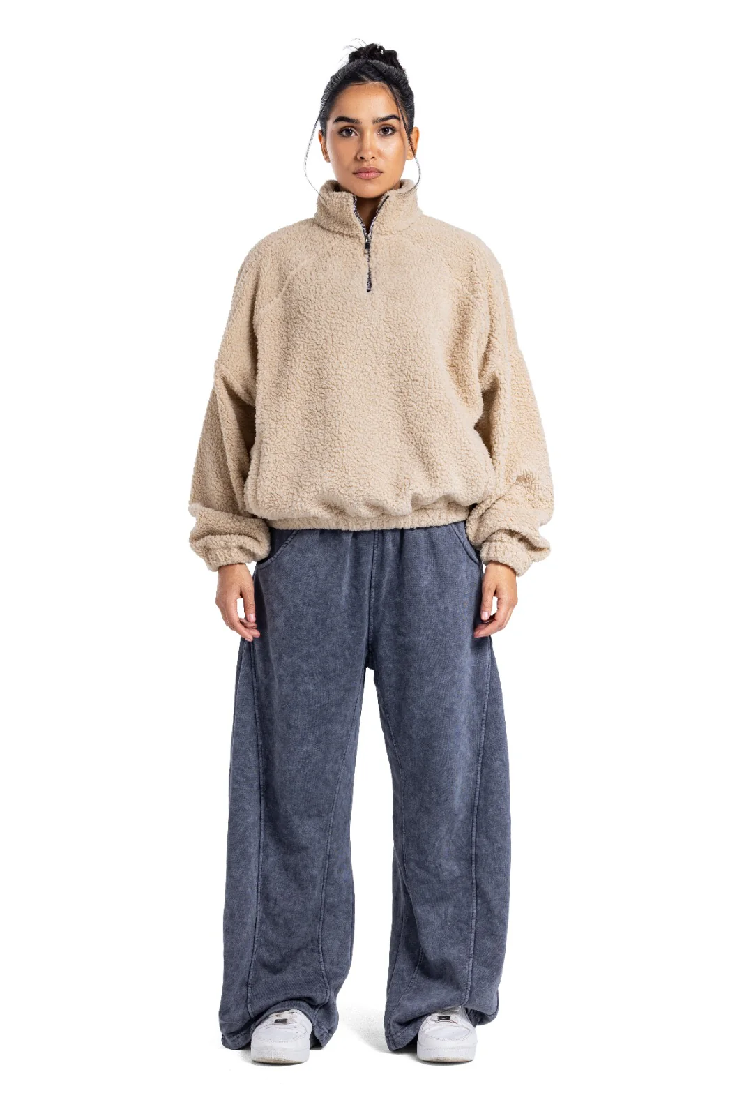 Initials Fur Quarter-Zip Sweatshirt - Image 8