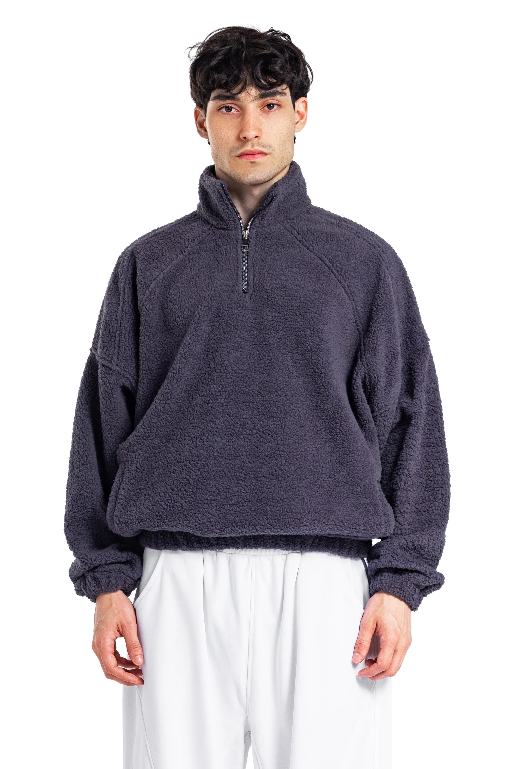 Initials Fur Quarter-Zip Sweatshirt - Image 17