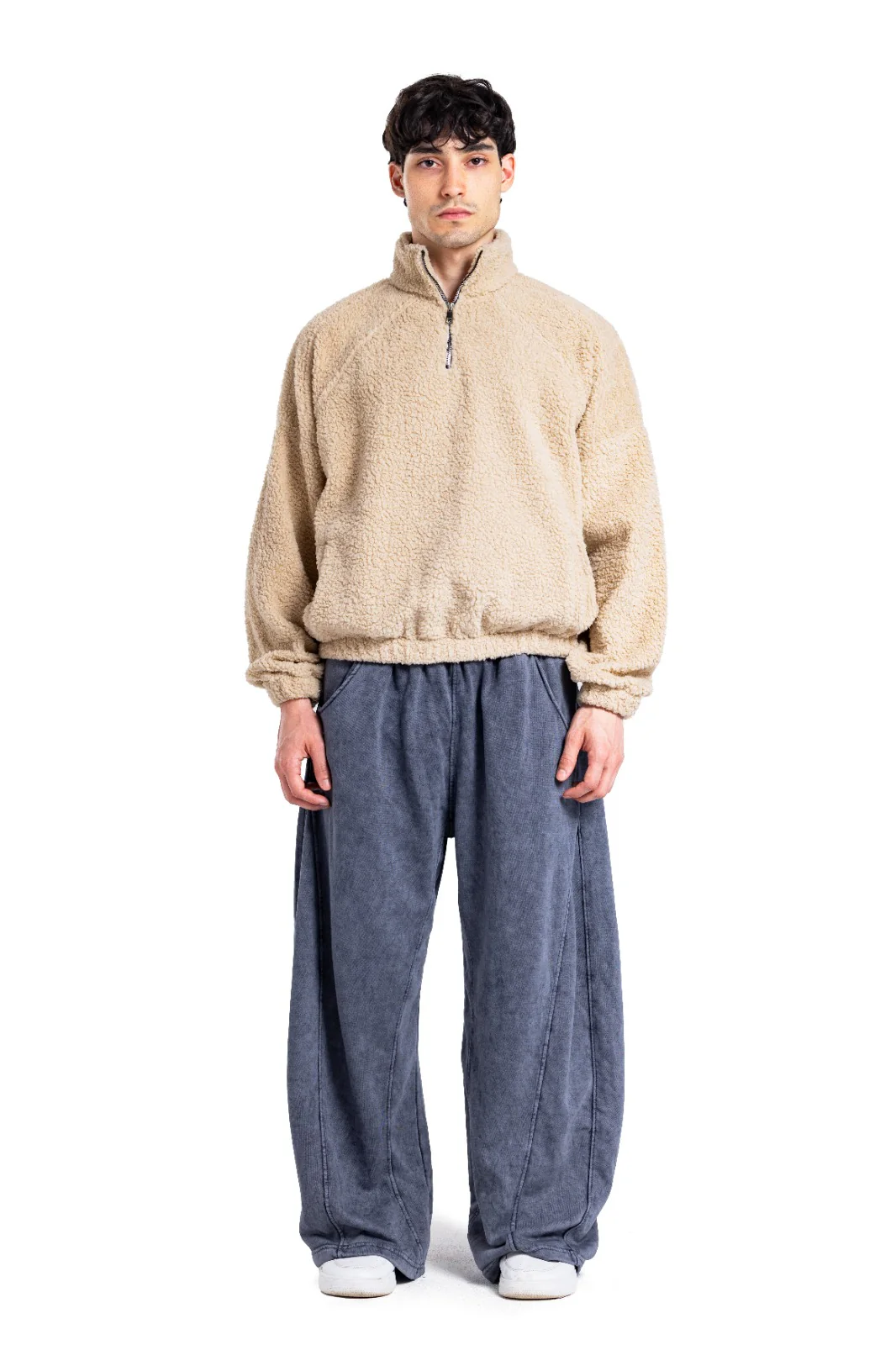 Initials Fur Quarter-Zip Sweatshirt - Image 4