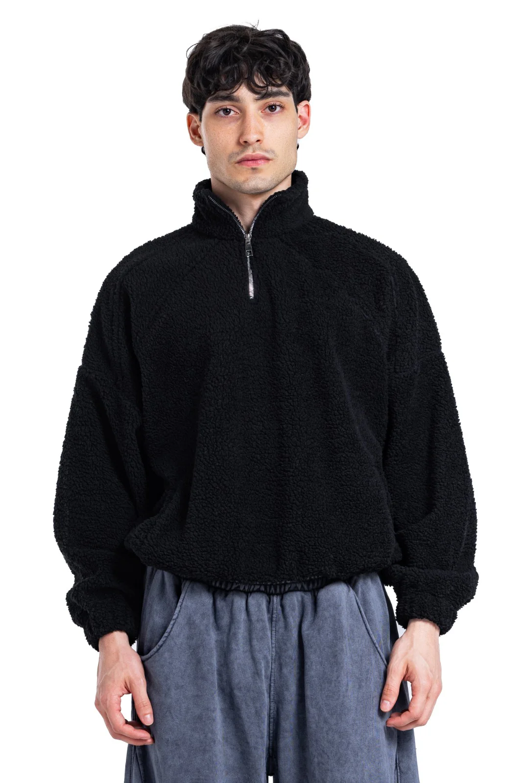 Initials Fur Quarter-Zip Sweatshirt - Image 9