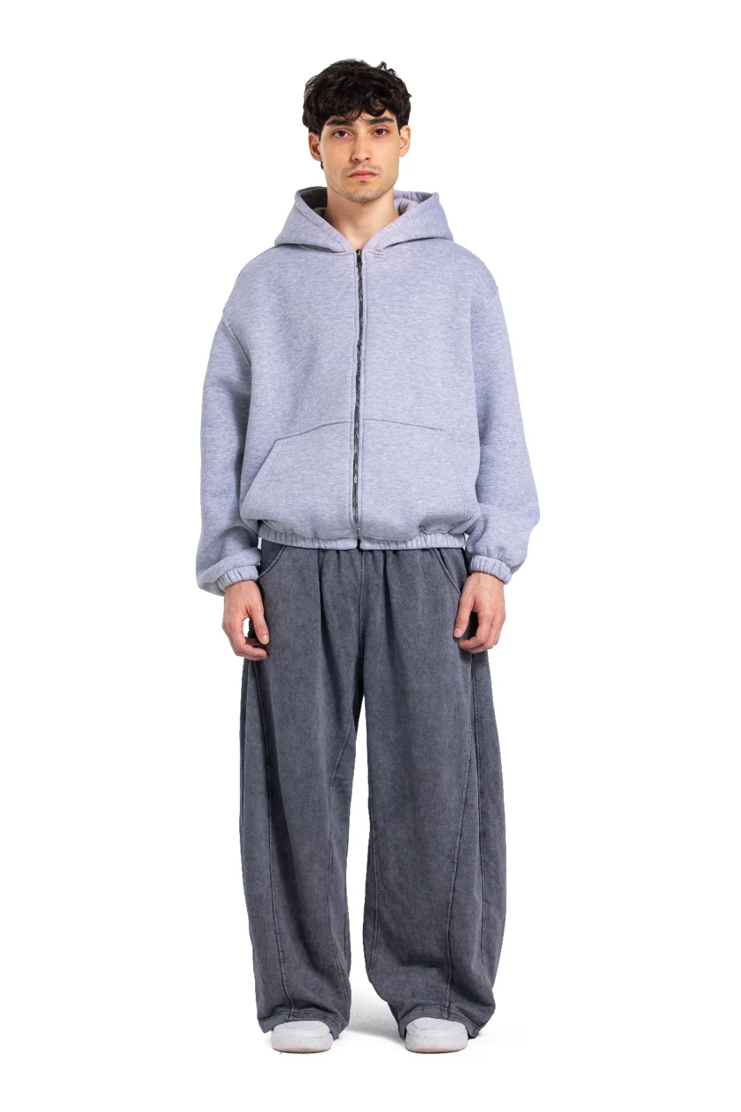 Initials Boxy Zip-Up Sweater - Image 20