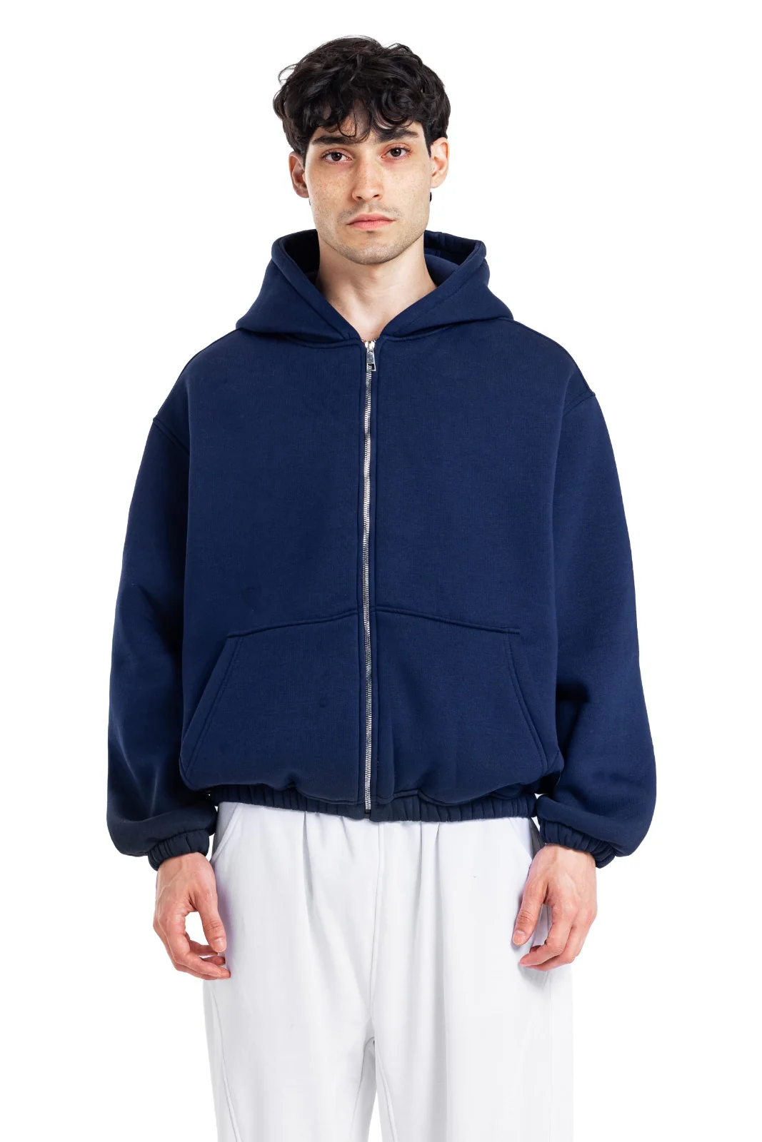 Initials Boxy Zip-Up Sweater - Image 25