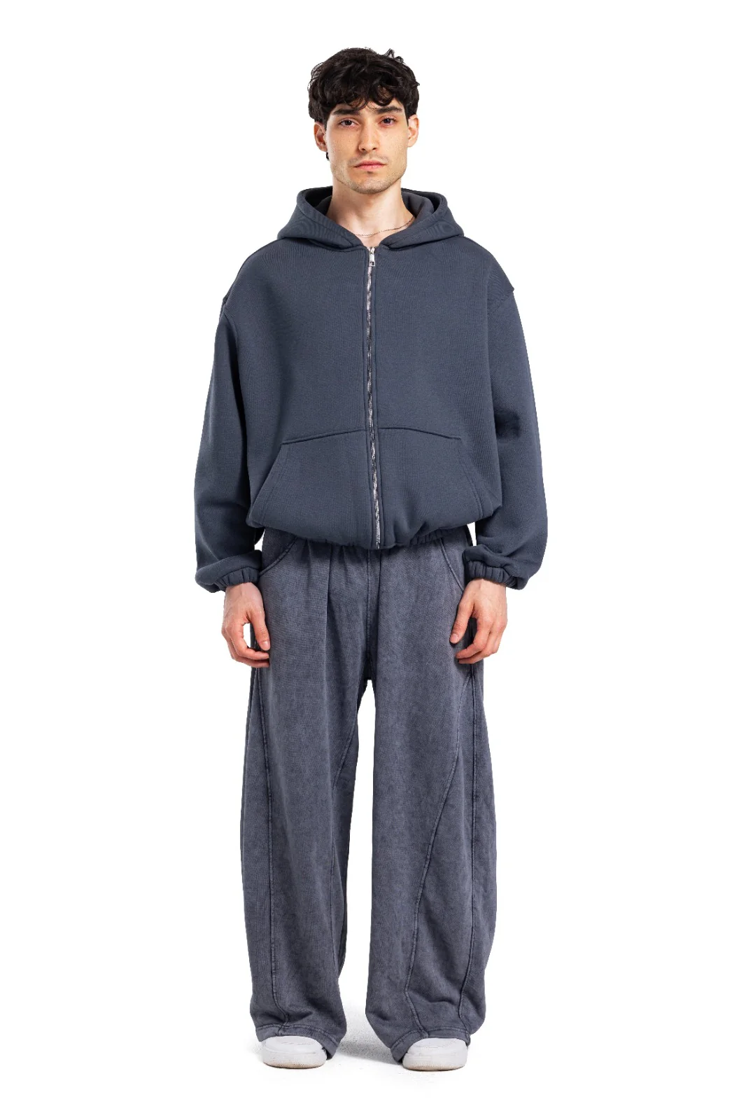 Initials Boxy Zip-Up Sweater - Image 35