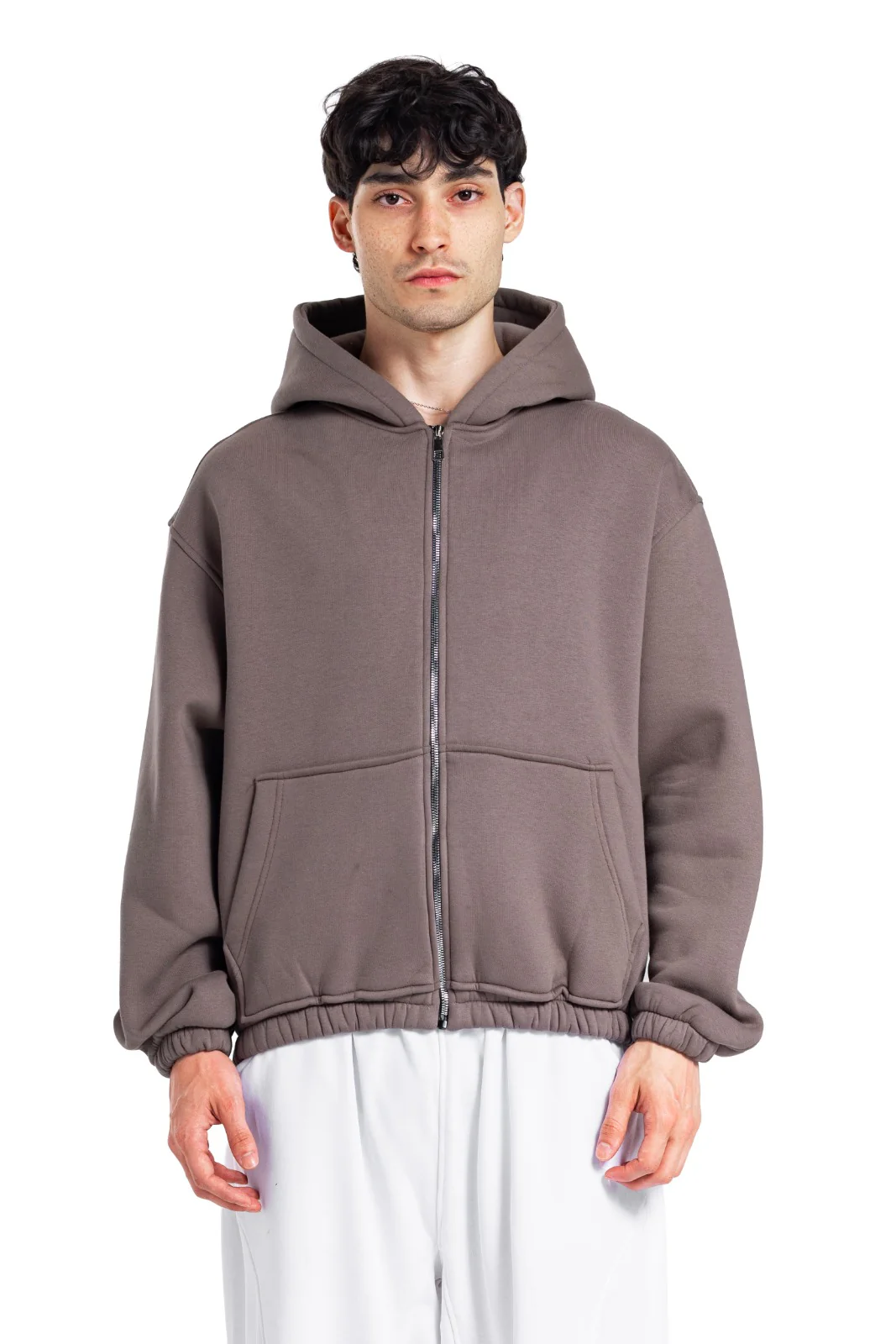 Initials Boxy Zip-Up Sweater - Image 48