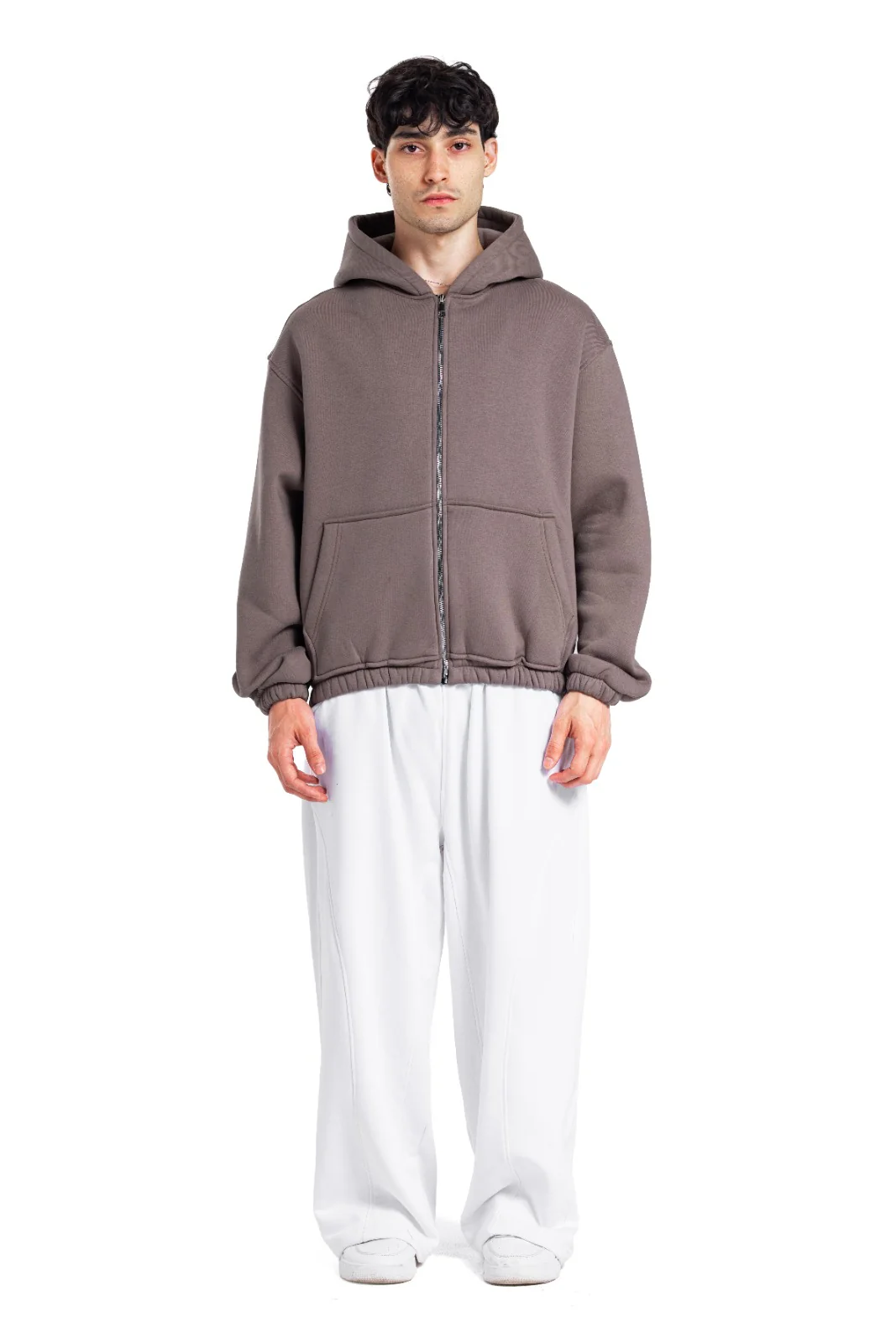 Initials Boxy Zip-Up Sweater - Image 51