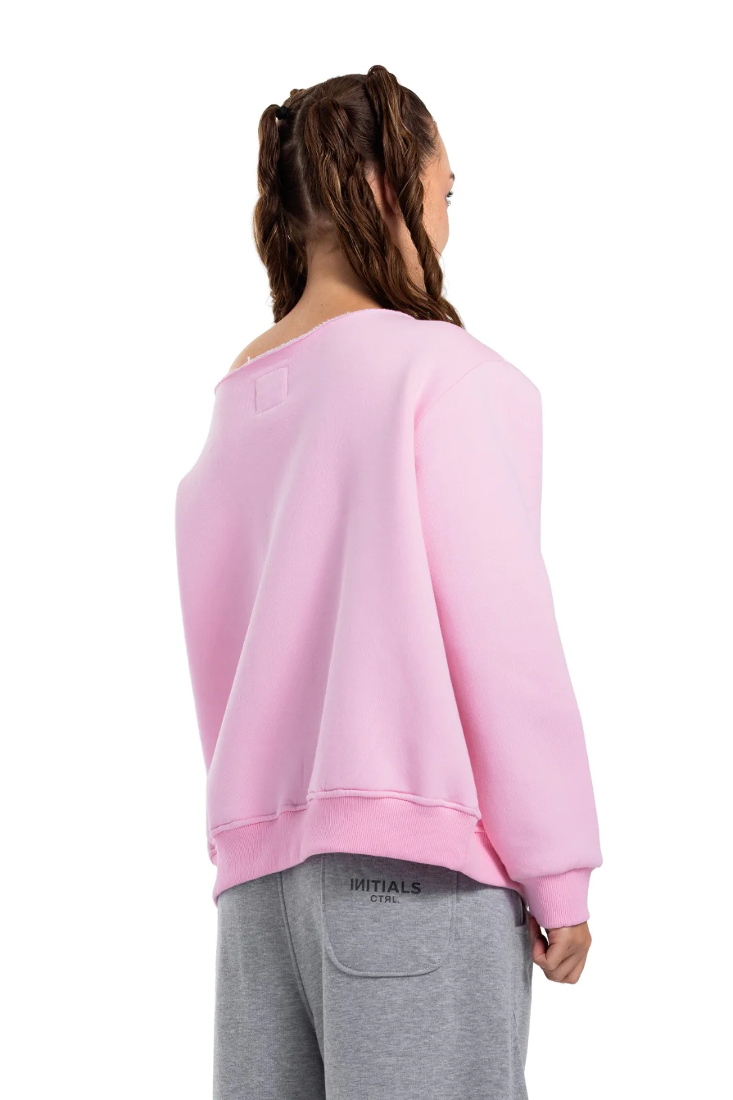 Initials Off-Shoulder Sweatshirt - Image 23