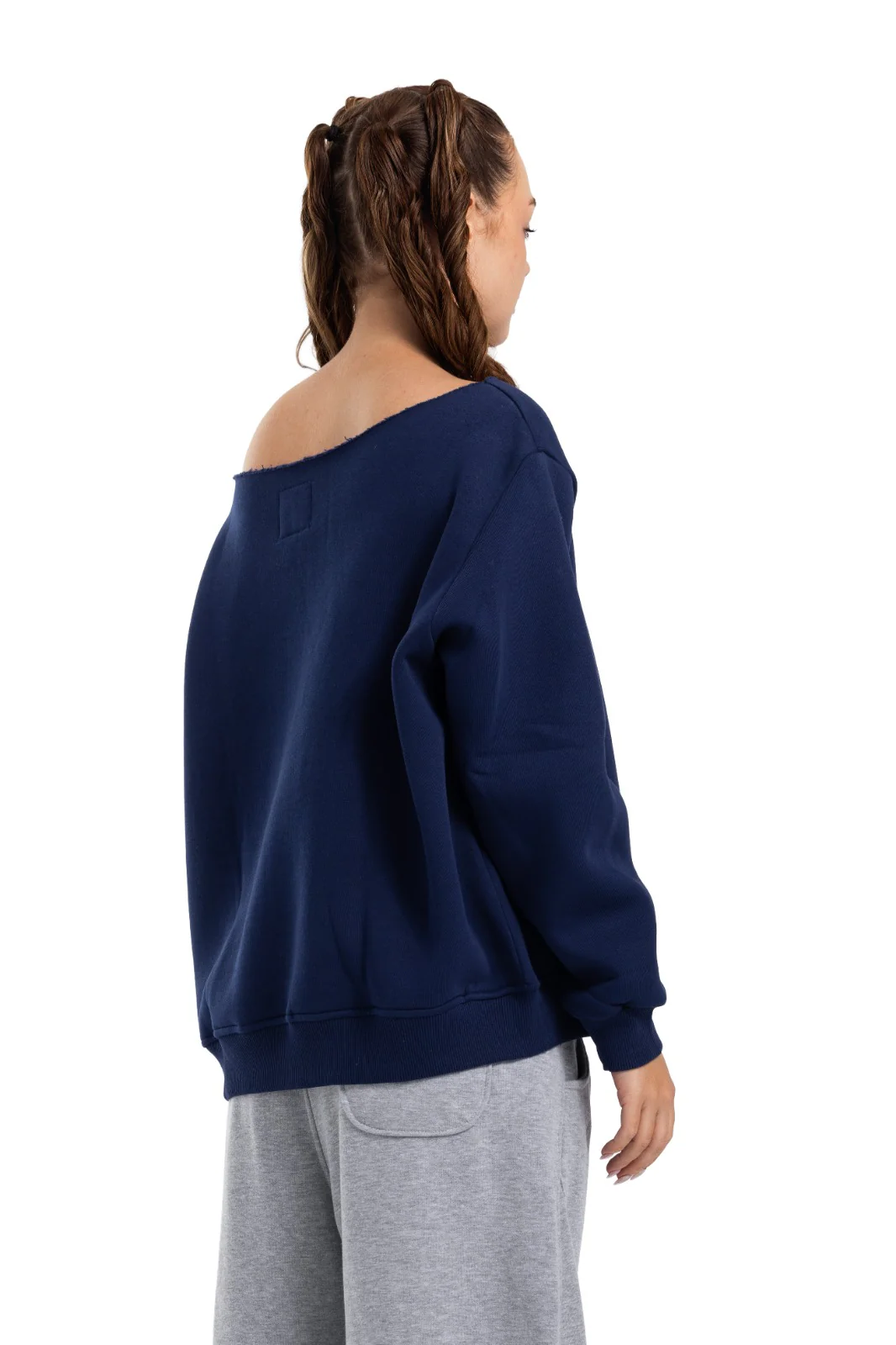 Initials Off-Shoulder Sweatshirt - Image 28